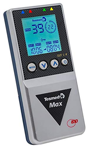 electroestimulador muscular Tesmed MAX 830 - más de 200 tratamientos - todas las disciplinas deportivas, alternaciones estéticas a todos los niveles, masajes tens- patente Waims System ondas secuenciales
