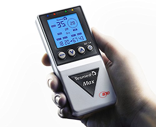 electroestimulador muscular Tesmed MAX 830 - más de 200 tratamientos - todas las disciplinas deportivas, alternaciones estéticas a todos los niveles, masajes tens- patente Waims System ondas secuenciales