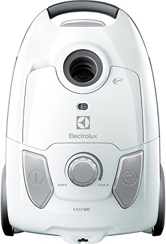 Electrolux EEG41IW Aspiradora con Bolsa Easygo, Hygiene Filter 12, versión Base, 600 W, 3,5 litros, 80 decibelios, Blanco