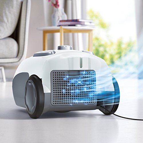 Electrolux EEG41IW Aspiradora con Bolsa Easygo, Hygiene Filter 12, versión Base, 600 W, 3,5 litros, 80 decibelios, Blanco