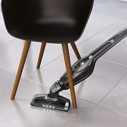 Electrolux EER73IGM - Escoba eléctrica hergorapido, sin Bolsa, Doble Filtro Lavable, 14,4 V, 0,5 litros, 79 decibelios, Gris