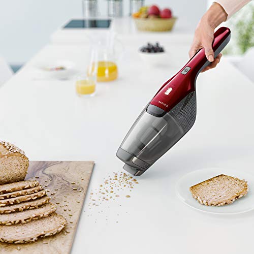 Electrolux EER7ANIMAL Sin bolsa Negro, Rojo 0,5 L - Aspiradora escoba (Sin bolsa, Negro, Rojo, 0,5 L, Secar, Filtrado, 79 dB)