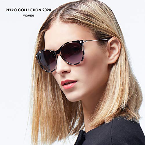 Elegear Gafas de Sol Mujer Retro 2019 Gafas Grandes Vintage Estilo Ojo de Gato 100% Protección UV400 UVA Gafas Verano Ultraligero Cómodo-Gafas Leopardo 04