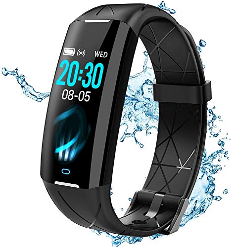 ELEGIANT Pulsera de Actividad Inteligente para Mujer Hombre, Reloj Inteligente IP68 Deportivo, Monitor de Ritmo Cardíaco en Tiempo Real, Sueño, Podómetro, Calorías, Notificación SMS para Android iOS