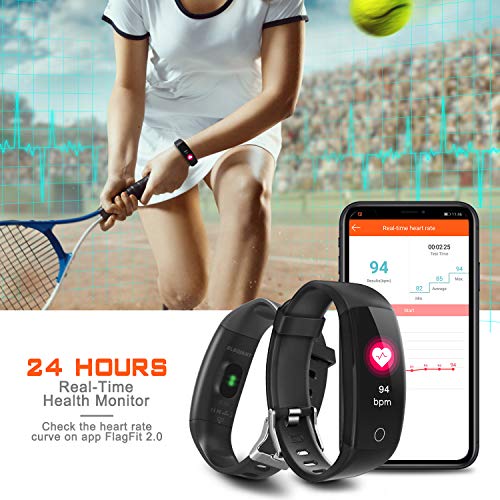 ELEGIANT Pulsera de Actividad Inteligente, Reloj Inteligente IP67 Deportivo 3D UI Hombre Mujer Niño Podómetro con GPS Monitor de Sueño Contador Notificación Whatsapps Facebook Llamadas Android iOS