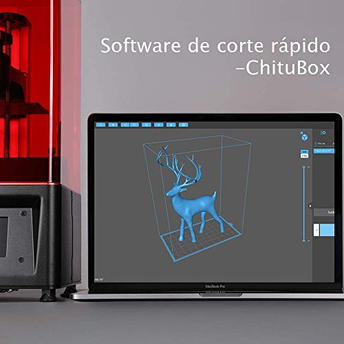 ELEGOO MARS Impresora 3D UV Fotocurado con 3.5" Pantalla Táctil Inteligente de Color Impresión Fuera de Línea 115mm(L) x 65mm(W) x 150mm(H) Tamaño de Impresión-Negro