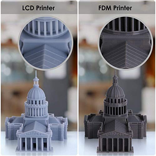 ELEGOO MARS Impresora 3D UV Fotocurado con 3.5" Pantalla Táctil Inteligente de Color Impresión Fuera de Línea 115mm(L) x 65mm(W) x 150mm(H) Tamaño de Impresión-Negro