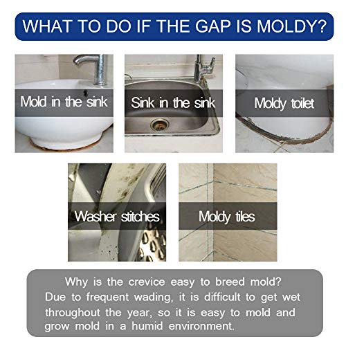 Eliminador de Moho, Antimoho, Limpiador Moho, Gel Removedor De Moho, Antimanchas Gel, Eficaz para Manchas de microorganismos en Cocinas, Paredes, Azulejos, Bañeras, 120g