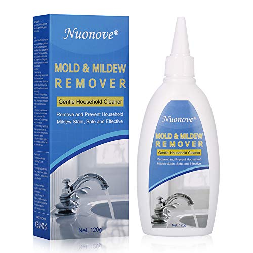 Eliminador de Moho, Antimoho, Limpiador Moho, Gel Removedor De Moho, Antimanchas Gel, Eficaz para Manchas de microorganismos en Cocinas, Paredes, Azulejos, Bañeras, 120g
