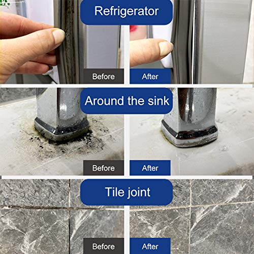 Eliminador de Moho, Antimoho, Limpiador Moho, Gel Removedor De Moho, Antimanchas Gel, Eficaz para Manchas de microorganismos en Cocinas, Paredes, Azulejos, Bañeras, 120g