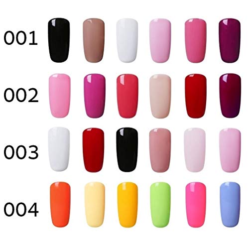 Elite99 Lámpara UV LED para Uñas 24w, 6 Colores Kit de Esmaltes Semipermanentes en Gel UV LED, Base y Top Coat, Semipermanentes, Removedor de Uñas y Accesorios 002