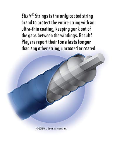 Elixir 12052 - Juego de cuerdas para guitarra eléctrica, .010 - 0.046