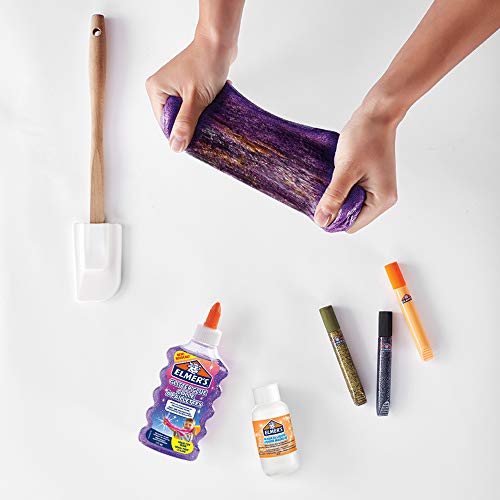 Elmer's Kit Slime Espeluznante con pegamento espeluznante, cola clara, barras con purpurina y solución activadora líquido mágico, 8 unidades