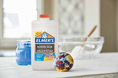 Elmer's - Pegamento líquido uso escolar Elmer, blanco, lavable, 946 ml; adecuado para hacer slime
