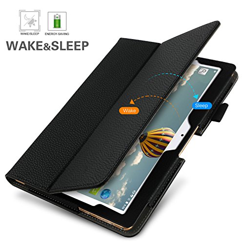 ELTD Fundas para Dragon Touch Max10 K10/BEISTA K107 X101/LNMBBS X109 X30/YESTEL X7/GOODTEL G3/DUODUOGO P8 P9 G10/AOYODKG P6 A40/ZONMAI 816/TOSCiDO K108/HOPESUNIN/YOUXD/HOTREALS,(Negro)