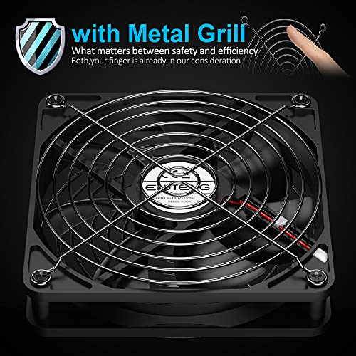 ELUTENG USB y Ventilador de PC 120 mm Ventiladores PC Silenciosos 12cm Silent 5V USB Mini Fan para Router Mini PC PS4 PS3 Xbox DVD Player