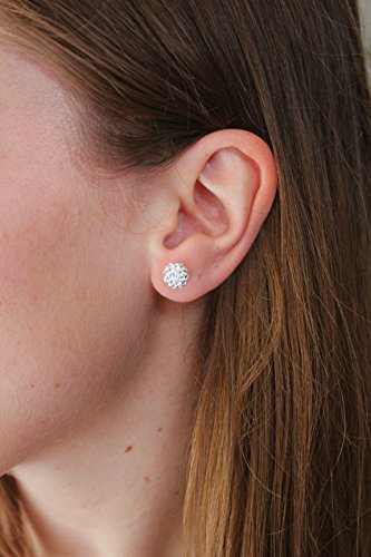 EMPATHY JEWELS Swarovski Pendientes de Plata - Pendientes Mujer Plata Pequeños - Colgante Swarovski Mujer - Conjunto de Pendientes y Collar de Plata perfectos para hacer Regalos Originales para Mujer