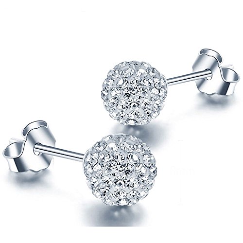 EMPATHY JEWELS Swarovski Pendientes de Plata - Pendientes Mujer Plata Pequeños - Colgante Swarovski Mujer - Conjunto de Pendientes y Collar de Plata perfectos para hacer Regalos Originales para Mujer