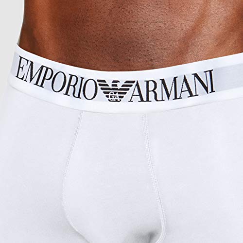Emporio Armani CC729 111389_00010 Bóxer, Blanco (White), Small (Tamaño del Fabricante:S) para Hombre