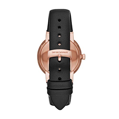 Emporio Armani Reloj Analogico para Mujer de Cuarzo con Correa en Piel AR80027