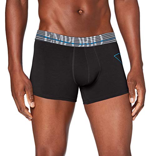 Emporio Armani Underwear Fashion Waistband-Thin Eagle Trunk Bañador, Negro (Negro 00020), Small para Hombre