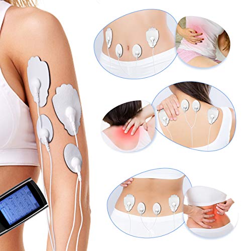 EMS TENS, máquina de estimulación muscular para aliviar el dolor USB recargable espalda hombro pierna Muscle Pain Relief 16 modo