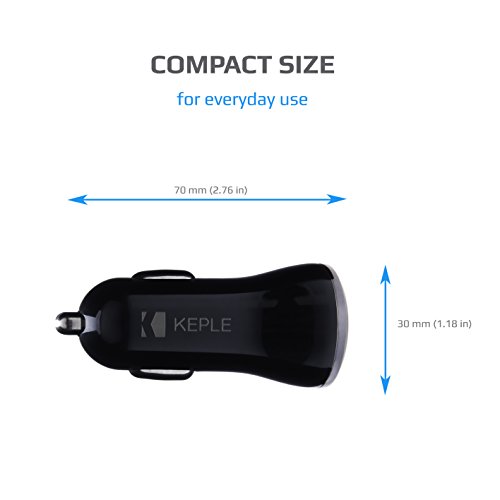 En el cargador de coche doble puerto USB de carga rápida Compatible con Sony Xperia XZ1, XZ1 Compacto, XZ1 Plus, XZ1 Premium, XZ1s