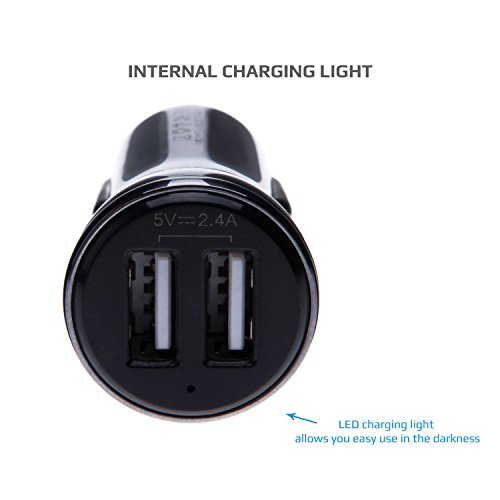 En el cargador de coche doble puerto USB de carga rápida Compatible con Sony Xperia XZ1, XZ1 Compacto, XZ1 Plus, XZ1 Premium, XZ1s