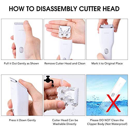 ENCHEN Cortapelos Eléctricos para Hombres, Electrico Cortapelos Profesional Hombre, Impermeable Inalámbrica Barbero Electrico Recortador de Barba USB Recargable Un Botón Bloquea Longitudes de Corte