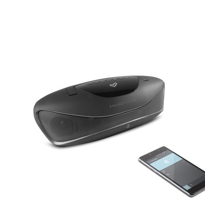 Energy Sistem Multiroom Portable Wi-Fi (Altavoz portátil con Wi-Fi y Bluetooth, 25W Potencia Real, batería Recargable y reproducción dese USB y Tarjeta SD) - Negro