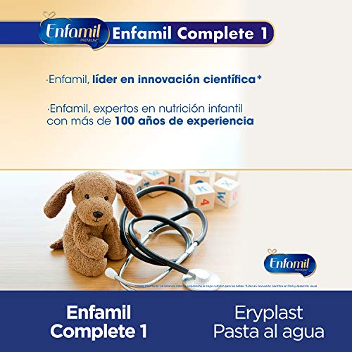 Enfamil Complete 1 Leche Infantil para Lactantes de 0 a 6 Meses de Edad, Fórmula Para Bebés Recién Nacidos - 800 gr + Eryplast Lutsine E45 Pasta al Agua Crema Pañal Bebé - 2 x 125 ml