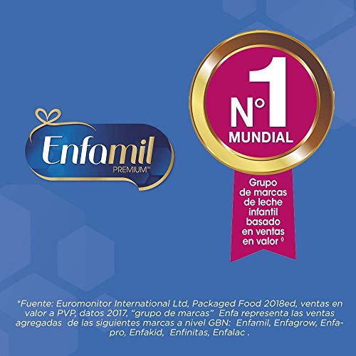 Enfamil Complete 2 - Leche Infantil de Continuación para Lactantes Bebés de 6 a 12 Meses, Pack Mensual 4 latas x 800 gr