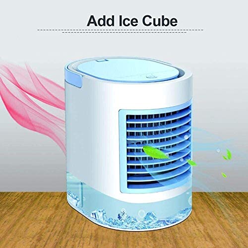 Enfriador de aire Portátiles de aire más fresco de escritorio del acondicionador de aire 3 en 1 purificador del humectador luz de la noche, 3 velocidades de enfriamiento del ventilador, for Office dor