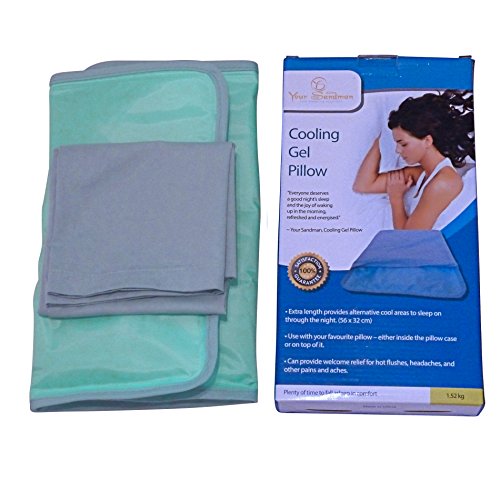 Enfriador de Almohadas Your Sandman: la Almohada de Gel de Enfriamiento Grande en Funda de Almohadas para Proporcionar un Mejor Descanso, aliviar la migraña, menopausia, Sudores nocturnos y sofocos