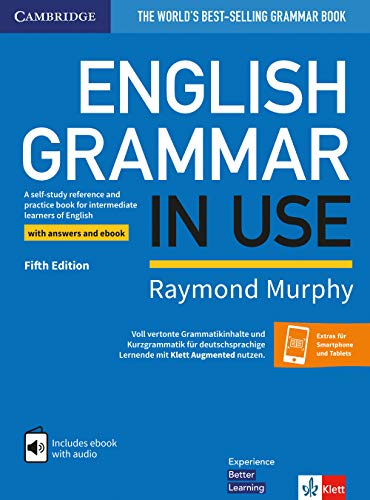 English Grammar in Use Fifth edition Klett edition. Book with answers and ebook and Augmented App