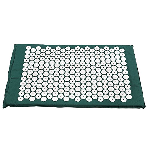 Entweg Cojín masajeador de acupresión Mat aliviar el estrés Yoga Mat dolor acupuntura almohada de masaje de Spike con la almohadilla