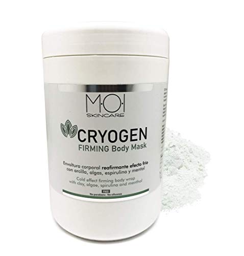 Envoltura corporal alginatos arcilla CRYOGEN reafirmante efecto frio 300gr M·O·I Skincare