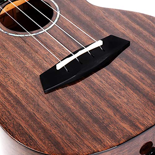 Enya EUC-MAD BK Negro Concierto ukelele 23” Todo el ukelele de caoba sólido en compañía de caso de ukelele