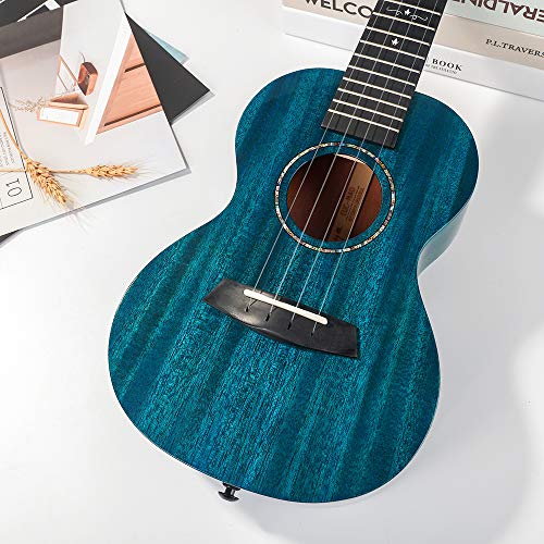 Enya ukelele tenor EUT-MAD BU 26” caoba sólido color azul ukulele en compañía caso ukelele alta calidad