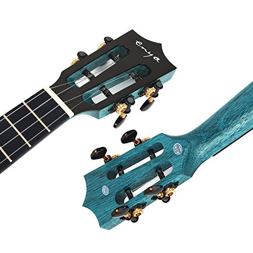 Enya ukelele tenor EUT-MAD BU 26” caoba sólido color azul ukulele en compañía caso ukelele alta calidad