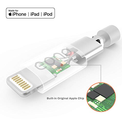 Eono Cable Lightning Cable Cargador de iPhone - [Certificado MFi de Apple] 3.3ft/1m Cargador líder de iPhone Cable de Carga Rápida para iPhone XS MAX X XR 8 7 6s 6 Plus SE 5 5s 5c, iPad, iPod-Blanco