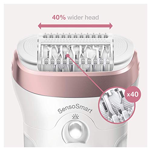EPILATOR WITH TWEEZERS BRAUN SILK-EPIL SENSOSMART 9-980 (WHITE COLOR)