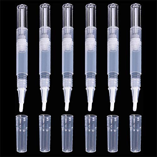 EPRHY 3 ml vacío Twist Pen con Cepillo portátil de Viaje Lip Gloss Tubo contenedor de cutícula Aceite de uñas de Dientes blanqueamiento Pen Maquillaje Accesorios