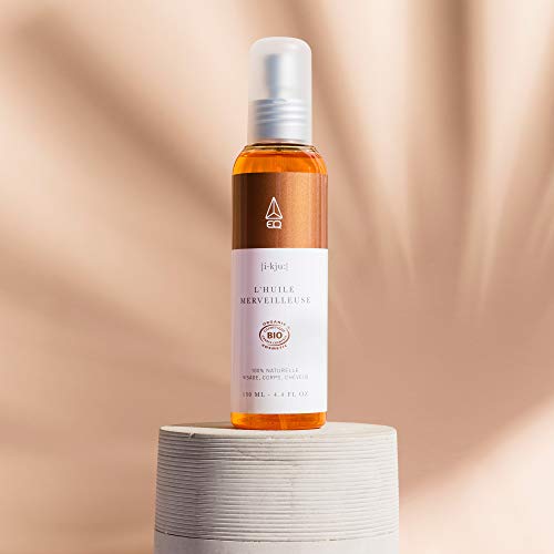 EQ | Aceite Maravilloso - Aceites vegetales orgánicos (albaricoque, buriti, cártamo, girasol, oliva, aloe vera) - Cuerpo, cabello y cara - Hidrato y sublime - 100% Natural - 130 ml