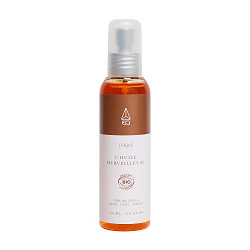 EQ | Aceite Maravilloso - Aceites vegetales orgánicos (albaricoque, buriti, cártamo, girasol, oliva, aloe vera) - Cuerpo, cabello y cara - Hidrato y sublime - 100% Natural - 130 ml