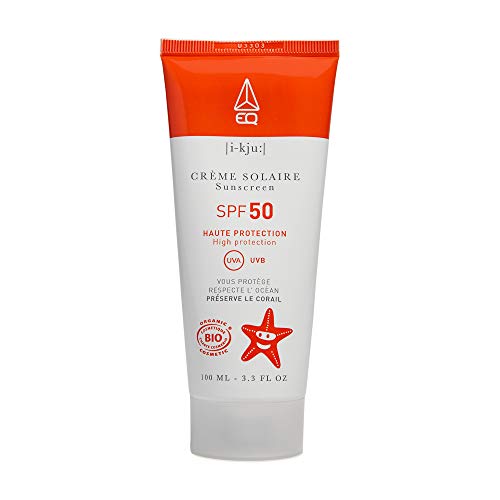 EQ | Protector Solar Mineral SPF50 - Protección UVA UVB muy alta - Resistante al Agua - Ingredientes Orgánicos y Naturales - Respectuoso con el Medio Ambiante - 50ml