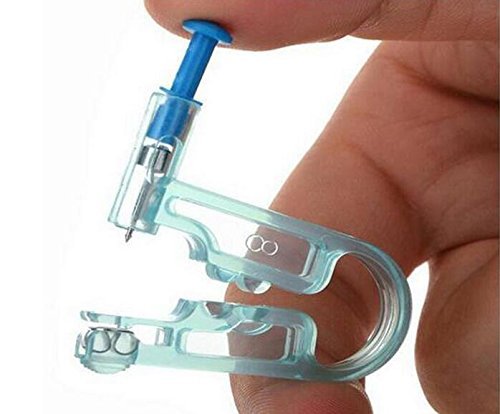 Ericotry - Pistola de seguridad desechable para piercing de oreja (6 unidades), color azul