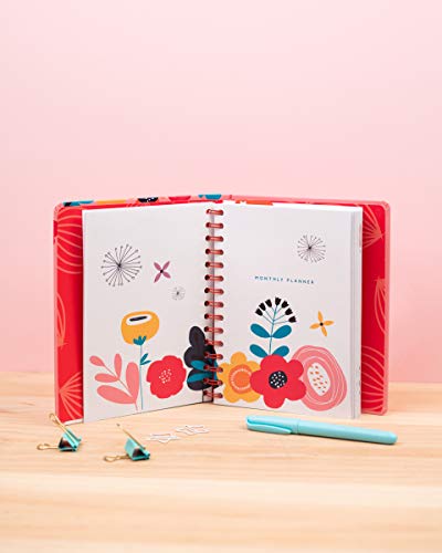 Erik, Agenda 2020 Semana Vista Premium Blummen, 17 Meses, 16.5 x 20 cm