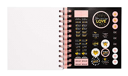 ERIK - Agenda escolar 2020/2021 día página M Glitter, 11 meses (14x16 cm)