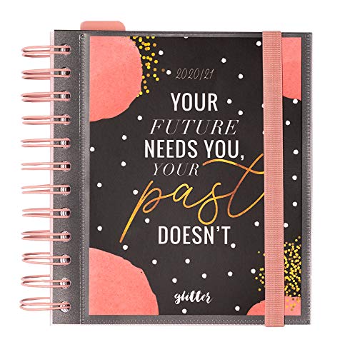 ERIK - Agenda escolar 2020/2021 día página M Glitter, 11 meses (14x16 cm)